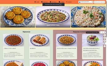 Screenshot of Cookbook project - slide 1