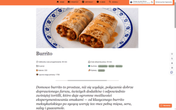 Screenshot of Cookbook project - slide 2