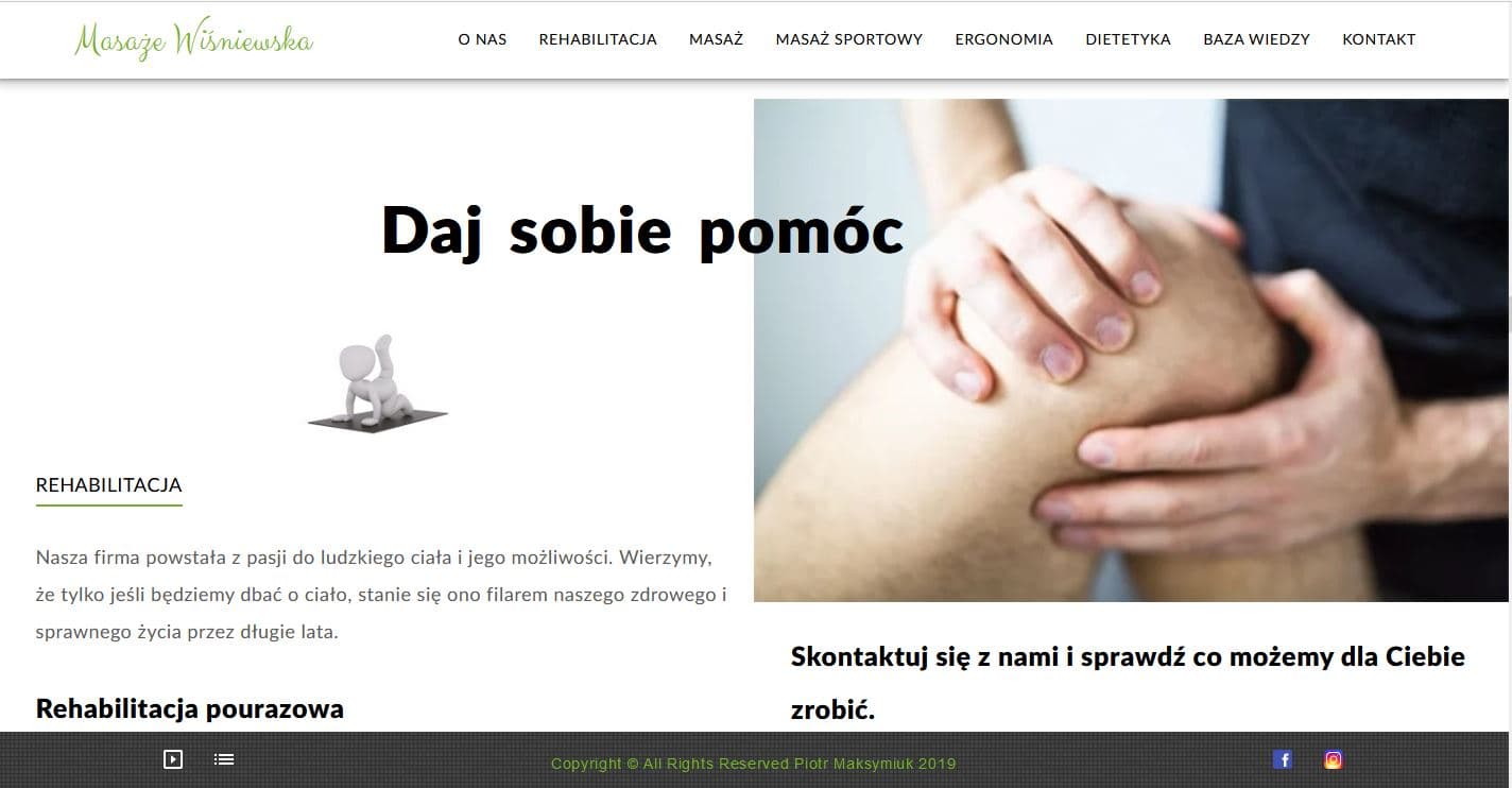 Screenshot of Physioterapy project - slide 2