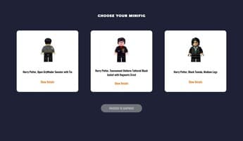 Screenshot of Minifigs project - slide 1