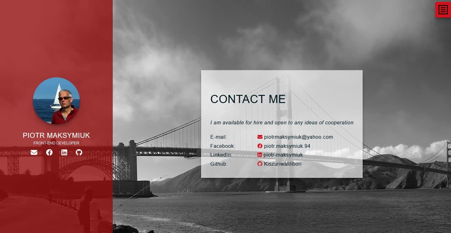 Screenshot of PortfolioNext project - slide 2